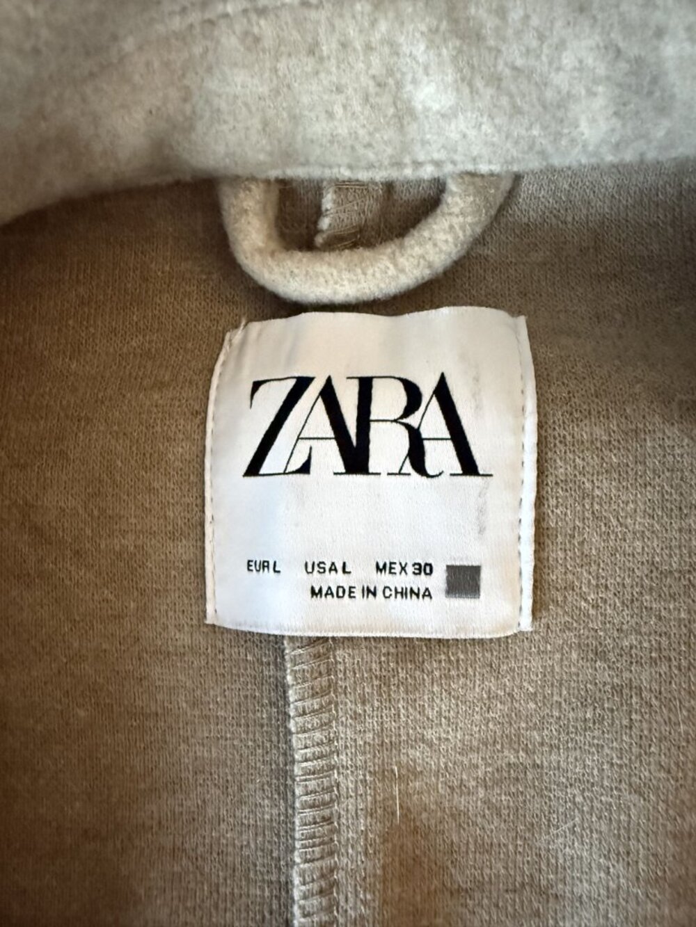 Zara Womens Tan Sleeveless Boyfriend Trench Vest Size L [jb] - Picture 6 of 9